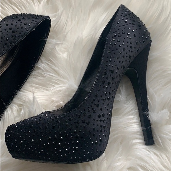 BAKERS Satin Rhinestone Pumps - Picture 6 of 10